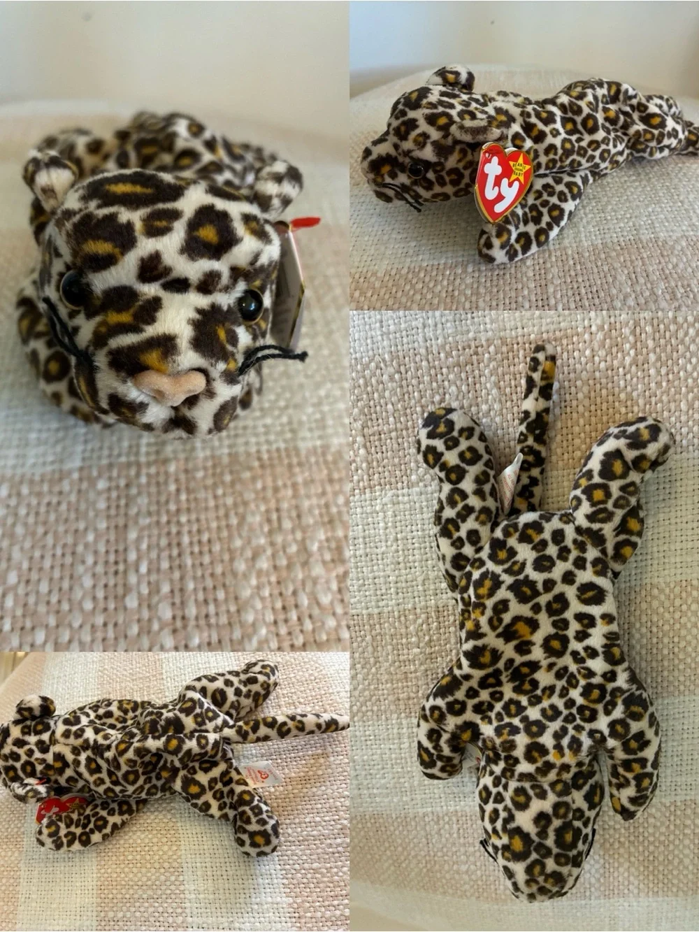Ty Beanie Babies - “Freckles” the Leopard - 90s Vintage Collectible with tags